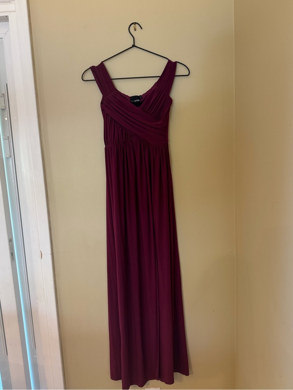 ASOS Wine Maxi Dress with Twisted Bodice